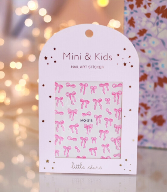 Mini & Kids Mini Nail Stickers // Bow