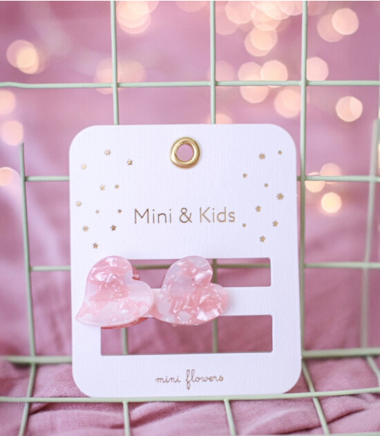 Mini & Kids Mini Kalp Kemik Toka // Somon