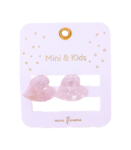 Mini & Kids Mini Kalp Kemik Toka // Beyaz