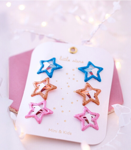 Mini & Kids Mini Yıldız Toka // Glitter Blue