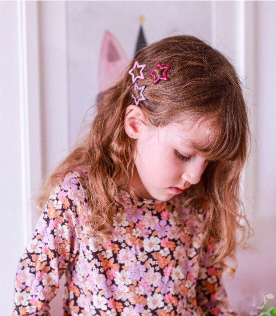 Mini & Kids Mini Yıldız Toka // Glitter Lilac