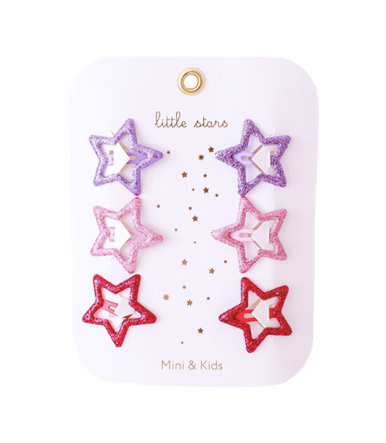 Mini & Kids Mini Yıldız Toka // Glitter Lilac