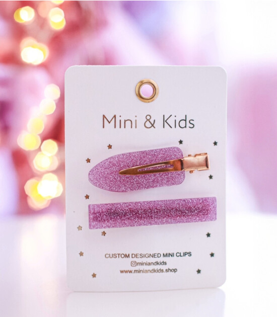 Mini & Kids Uzun Simli Toka // Pink Line