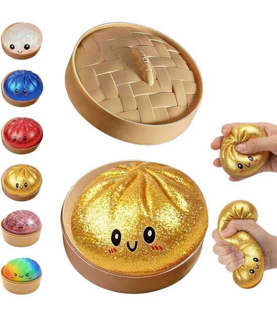Mini Playlab Mystery Glitter Squishy Bun Dumpling - S&uuml;priz Kutu