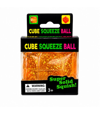 Mini Playlab Cube Squeeze Simli Squishy // Turuncu