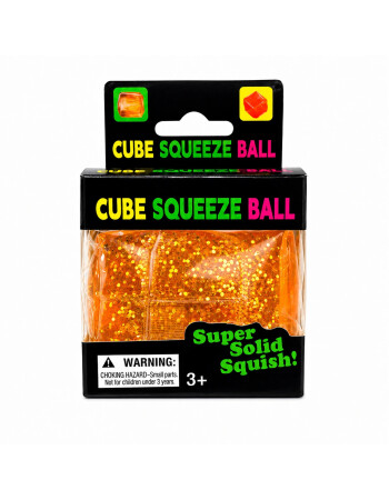 Mini Playlab Cube Squeeze Simli Squishy // Turuncu