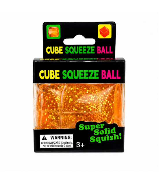 Mini Playlab Cube Squeeze Simli Squishy // Turuncu