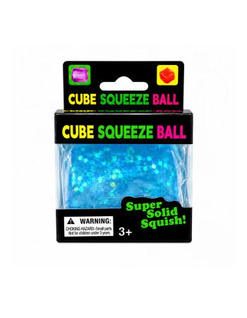 Mini Playlab Cube Squeeze Simli Squishy // Mavi