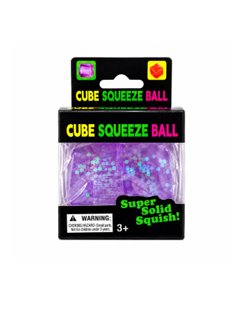 Mini Playlab Cube Squeeze Simli Squishy // Mor