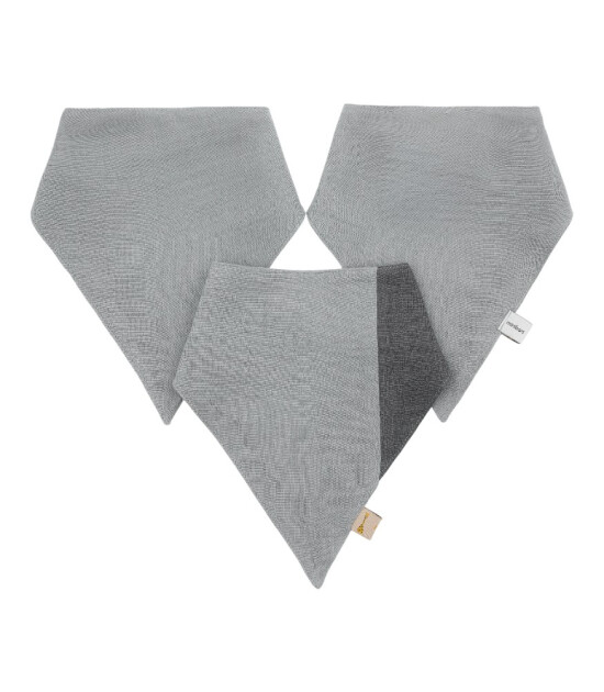 Miniboni M&uuml;slin Fular Set // Grey