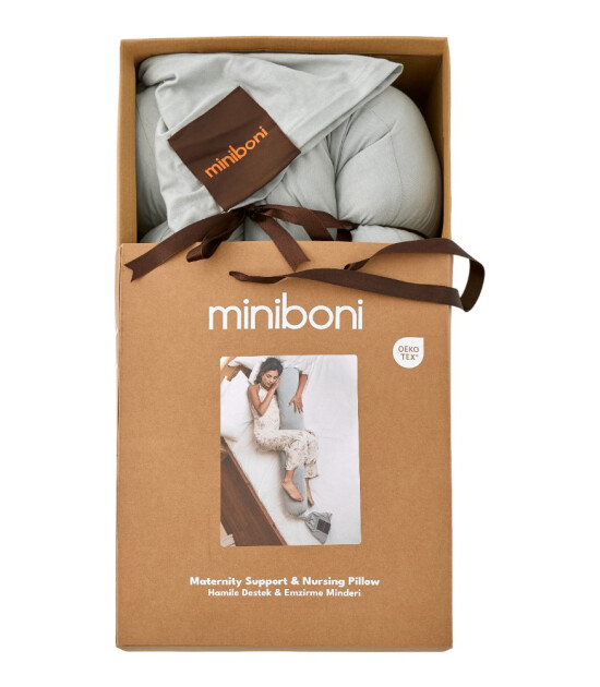 Miniboni Hamile Destek & Emzirme Minderi // Mint
