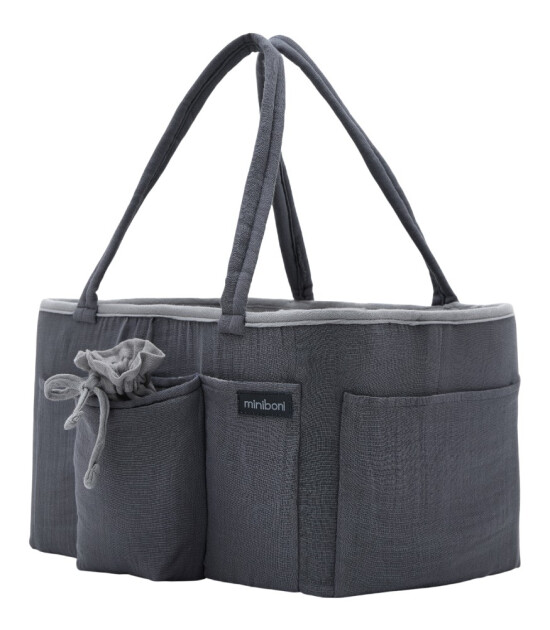 Miniboni Anne Bebek Bakım Organizat&ouml;r &Ccedil;anta // Grey