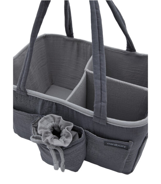 Miniboni Anne Bebek Bakım Organizat&ouml;r &Ccedil;anta // Grey