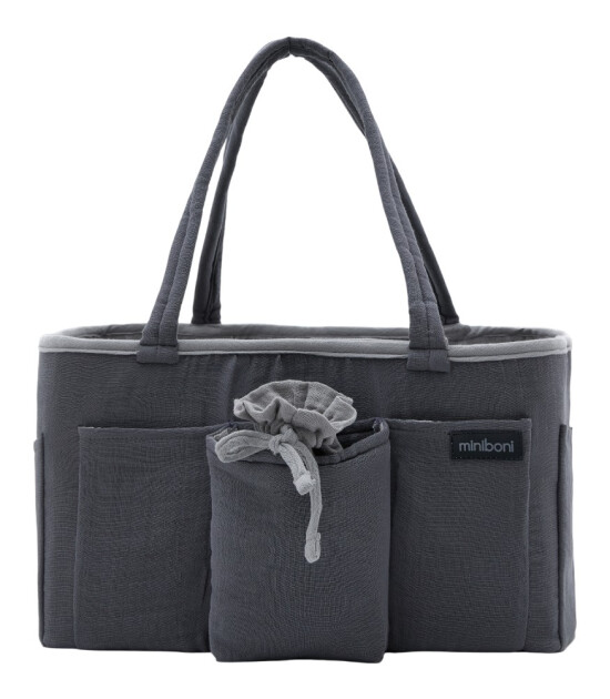Miniboni Anne Bebek Bakım Organizat&ouml;r &Ccedil;anta // Grey