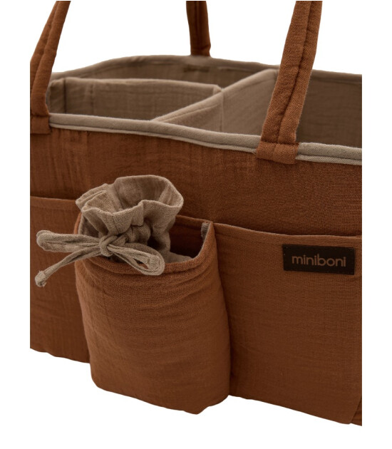 Miniboni Anne Bebek Bakım Organizat&ouml;r &Ccedil;anta // Cinnamon