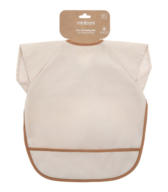 Miniboni Oyun & Mama &Ouml;nl&uuml;ğ&uuml; (Kısa Kollu) // Beige