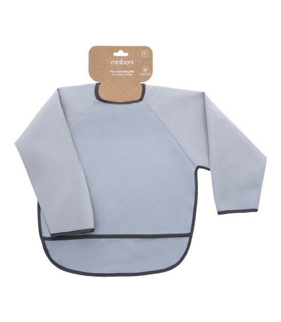 Miniboni Oyun & Mama &Ouml;nl&uuml;ğ&uuml; (Uzun Kollu) // Grey