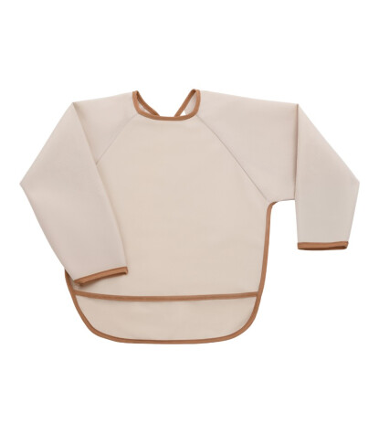 Miniboni Oyun & Mama Önlüğü (Uzun Kollu) // Beige