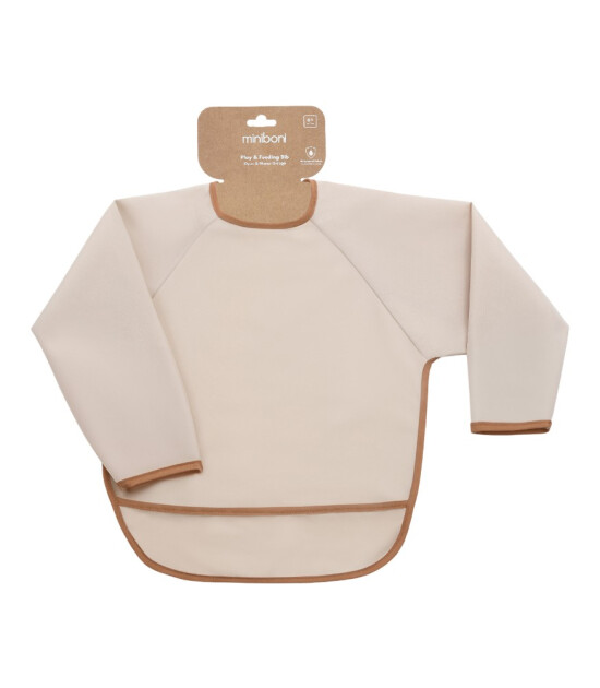 Miniboni Oyun & Mama &Ouml;nl&uuml;ğ&uuml; (Uzun Kollu) // Beige