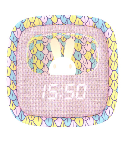 MOB Billy Tavşan Masaüstü Saat ve Gece Lambası // Deniz Kızı