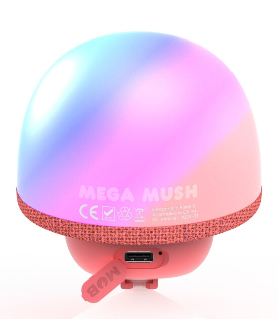 MOB Mega Mush Işıklı Bluetooth Hoparlör // Kırmızı
