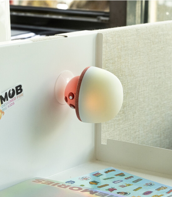 MOB Mega Mush Işıklı Bluetooth Hoparlör // Kırmızı