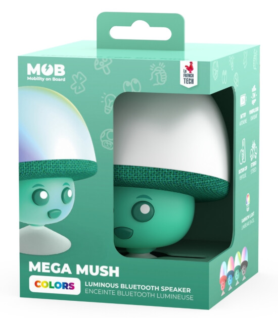 MOB Mega Mush Işıklı Bluetooth Hoparlör // Yeşil