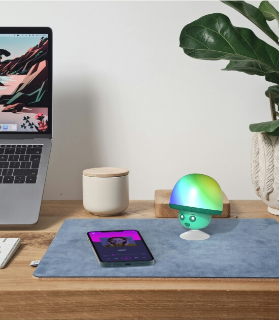 MOB Mega Mush Işıklı Bluetooth Hoparlör // Yeşil