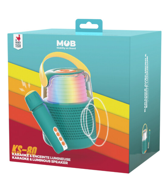 MOB Retro Ses Efektli Mikrofonlu Karaoke // Mavi