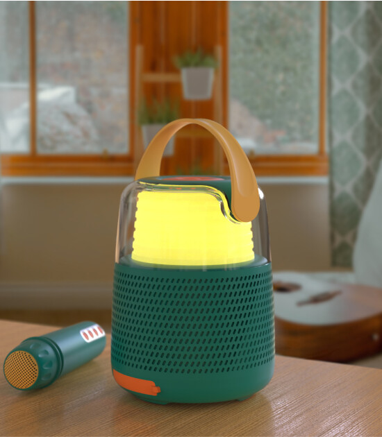 MOB Retro Ses Efektli Mikrofonlu Karaoke // Mavi