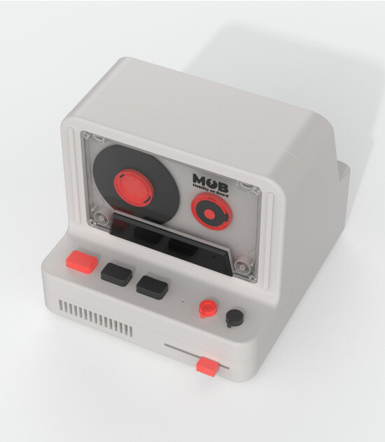 MOB Retro Kamera Bluetooth Hoparlör // Gri