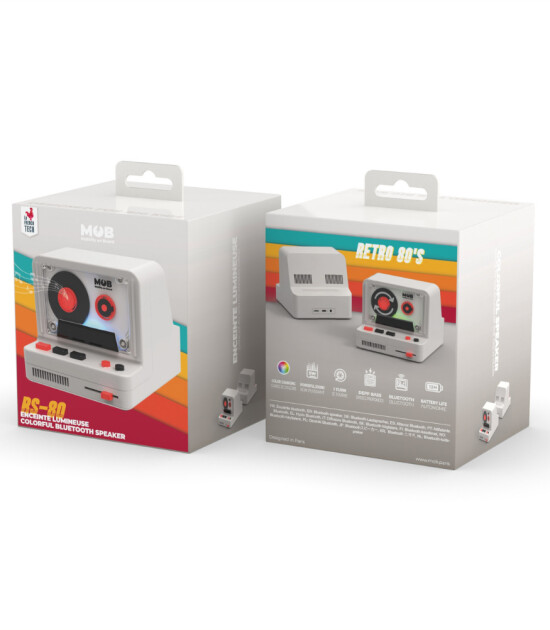 MOB Retro Kamera Bluetooth Hoparlör // Gri