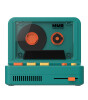 MOB Retro Kamera Bluetooth Hoparlör // Mavi