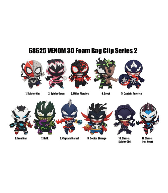 Monogram Klipsli S&uuml;rpriz Fig&uuml;r Seri 2 // Spider-Man Venom