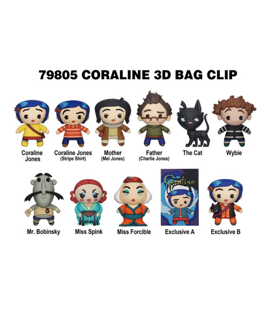 Monogram Klipsli S&uuml;rpriz Fig&uuml;r Seri 1 // Coraline