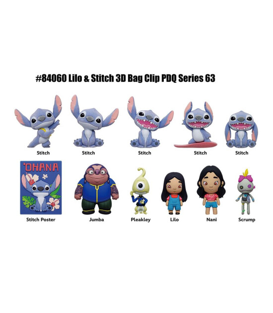 Monogram Klipsli S&uuml;rpriz Fig&uuml;r Seri 63 // Lilo ve Stitch