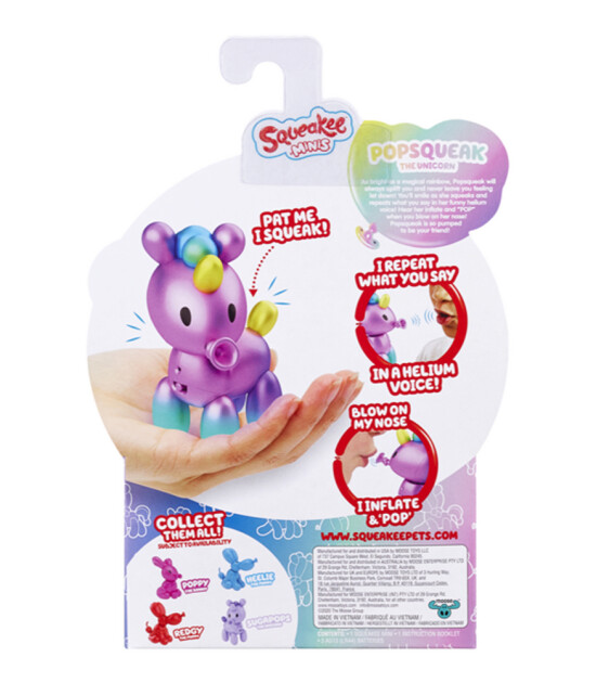 Squeakee Minis İnteraktif Balon Oyuncak // Rainbow Unicorn