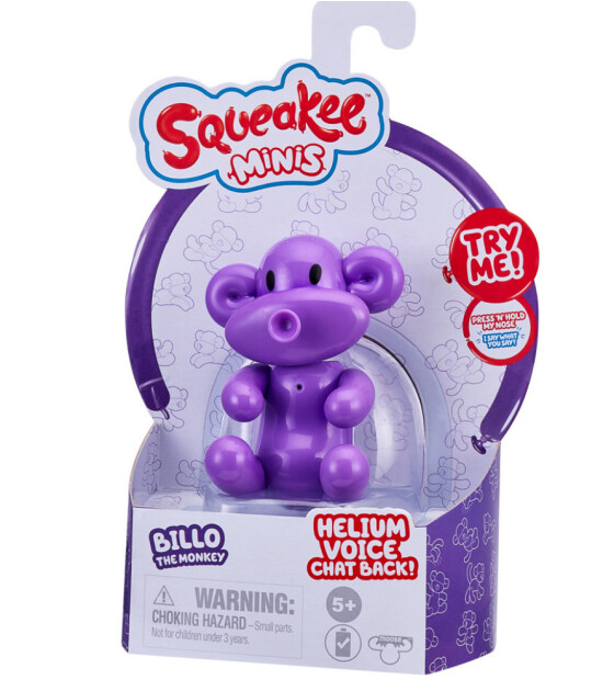 Squeakee Minis İnteraktif Balon Oyuncak // Billo The Monkey