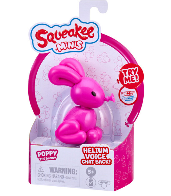 Squeakee Minis İnteraktif Balon Oyuncak // Poppy The Bunny