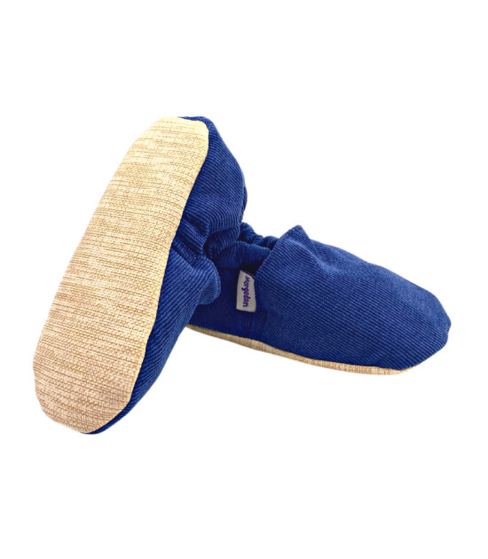 Morgedan Kaydırmaz İlk Adım Patik // Lacivert Fitilli Kadife