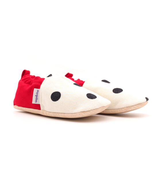 Morgedan Kaydırmaz İlk Adım Patik // Kırmızı - Puantiye