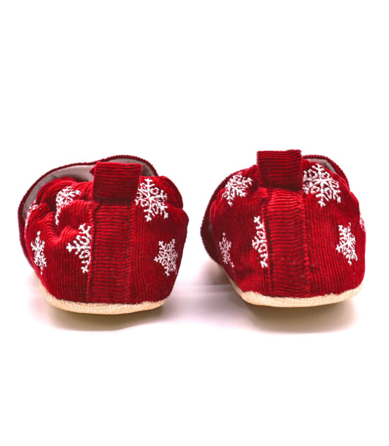 Morgedan Kaydırmaz İlk Adım Velvet Kadife Patik // Xmas
