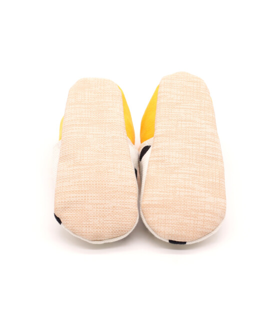 Morgedan Kaydırmaz İlk Adım Patik // Sarı - Puantiye