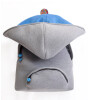 Morikukko Kapüşonlu Çocuk Sırt Çanta // Gri - Mavi Şapka