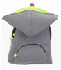 Morikukko Kapüşonlu Çocuk Sırt Çanta // Gri - Yeşil Şapka