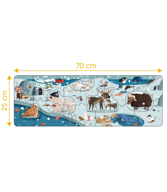 Moritoys 6in1 Puzzle // A Day in Arctic (2-3-4-6-8 Parça Yapboz)