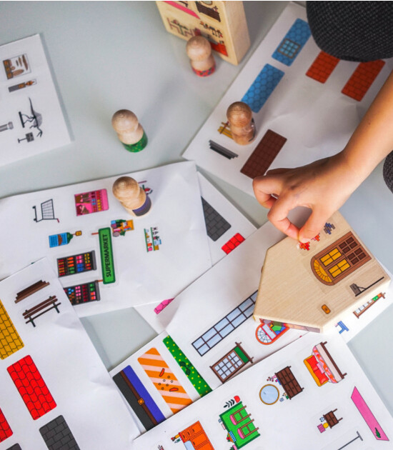 moritoys Decorate it Yourself - Ahşap Kasabanı Yarat