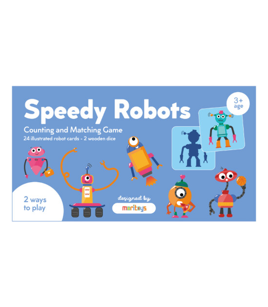 moritoys Speedy Robots - Sayma ve Eşleştirme Oyunu