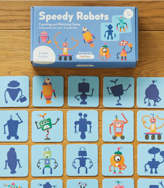 moritoys Speedy Robots - Sayma ve Eşleştirme Oyunu