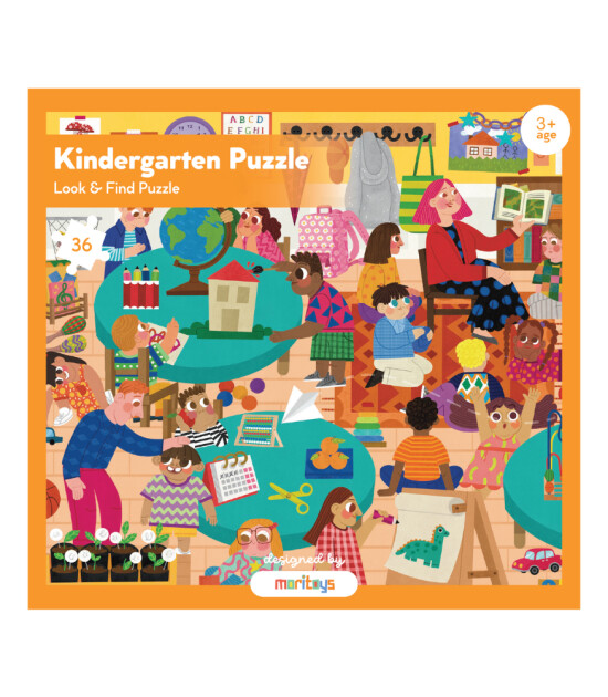 moritoys Look & Find Puzzle // Kindergarten (36 Parça)